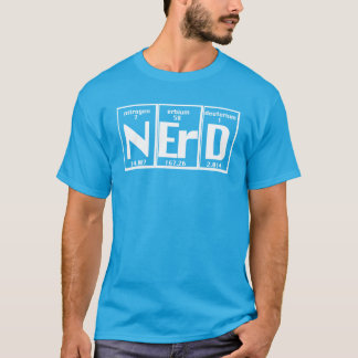 Camiseta Carta atômica dos elementos engraçados do nerd