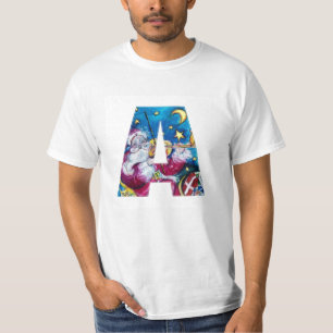 CAMISETA CARTA C DE NATAL/MONOGRAMA DE PAPAIS NOEIS INSPIRA