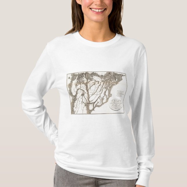 Camiseta Carta das fontes do móbil (Frente)