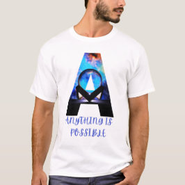 Camiseta carta de motivação A\ tudo é possível