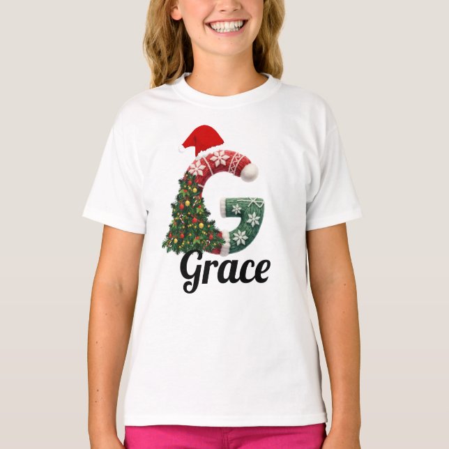 Camiseta Carta de Natal "G" Personalizada  (Frente)