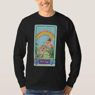 Camiseta Carta de Tarô 10 de copas E Cachorro Cães Cósmicos