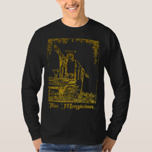Camiseta Carta de Tarô Antiga O Mago  Carta de Tarô