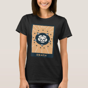 Camiseta Carta de Tarot da Morte Cartas Místicas Magia Ocul