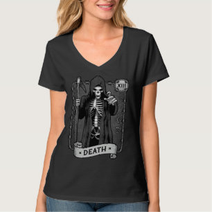 Camiseta Carta de Tarot da Morte Ocultismo Astrólogo Ceifei