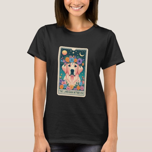 Camiseta Carta de Tarot do Labrador Retriever (Frente)