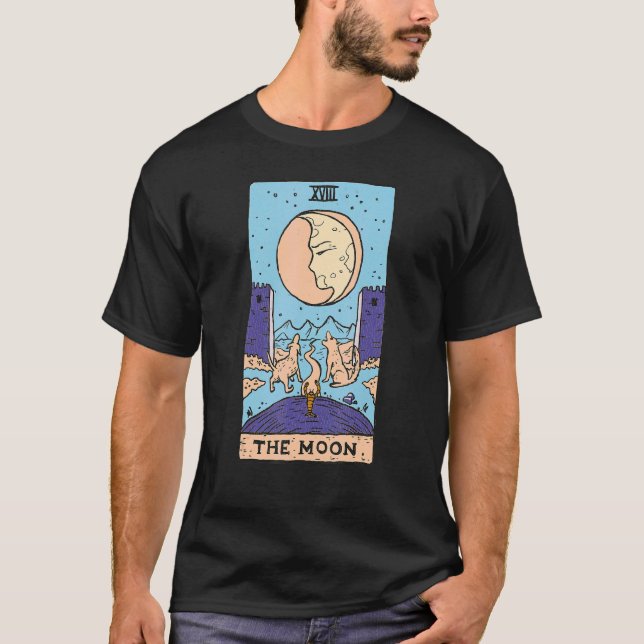 Camiseta Carta de Tarot Estética A Lua (Frente)