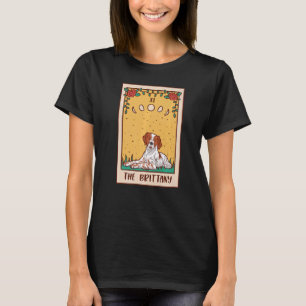 Camiseta Carta de Tarot Magia Oculta Ocultismo Cão Brittany