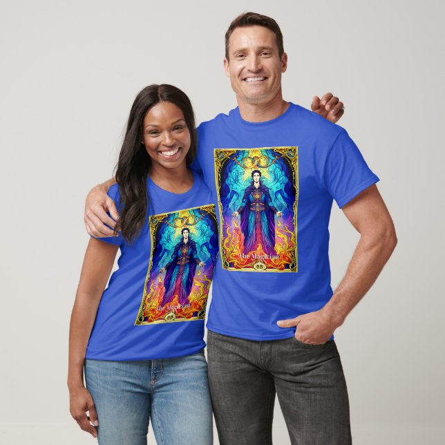 Camiseta Carta de Tarot O Mago (Unissex)