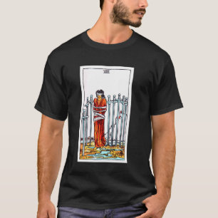 Camiseta Carta de Tarot Vintage Oito de Espadas - Rider Wai