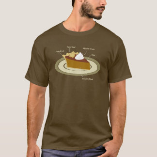 Camiseta Carta de tarte de abóbora