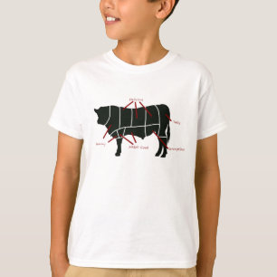Camiseta Carta do carniceiro da carne - carne saboroso