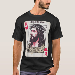Camiseta Carta Jesus É Rei Cristão Rei de Copas