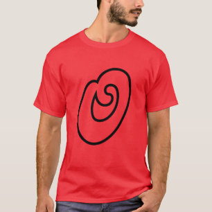 Camiseta Carta O: Design de identidade personalizada