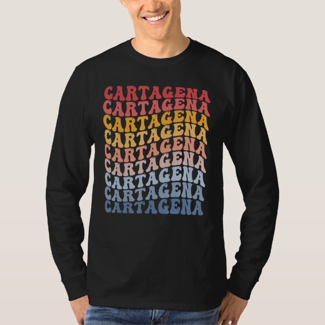 Camiseta Cartagena City Groovy Retro (Frente)