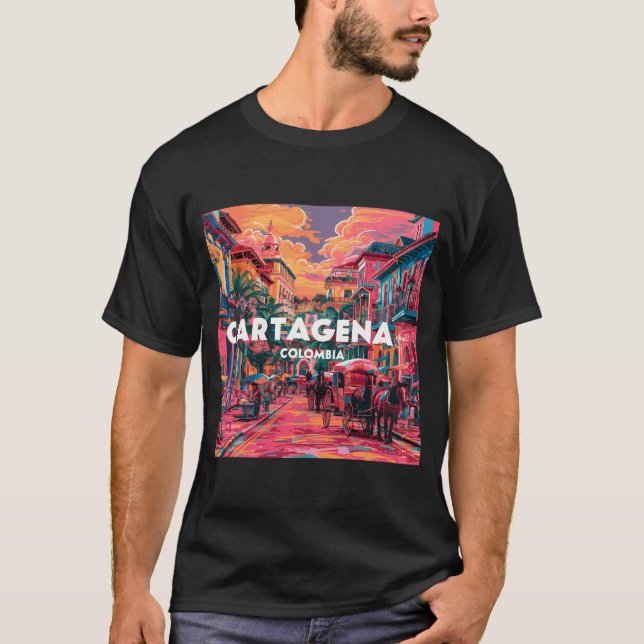 Camiseta Cartagena, Colômbia (Frente)