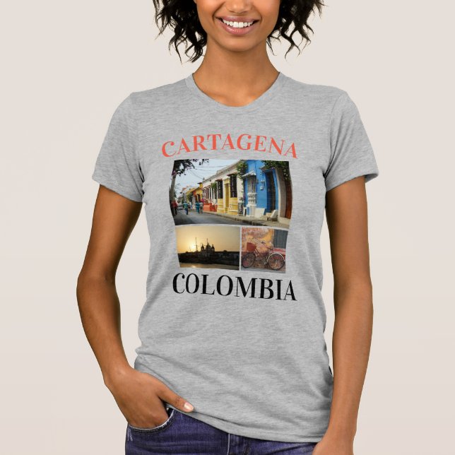 Camiseta Cartagena Colômbia, nas ruas (Frente)