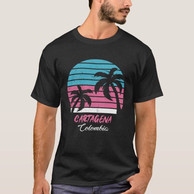 Camiseta Cartagena Souvenir  Colombia Reminder (Frente)
