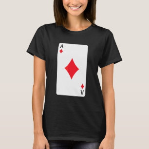 Camiseta Cartão Ace De Ouros Jogando