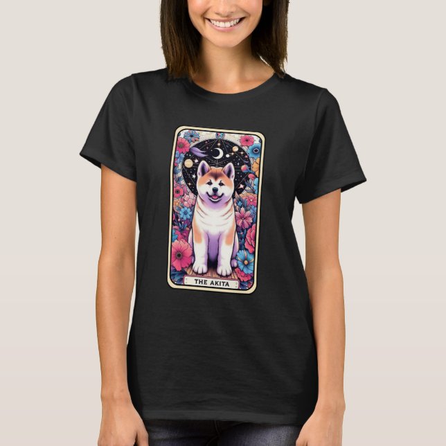 Camiseta Cartão Akita Tarot (Frente)