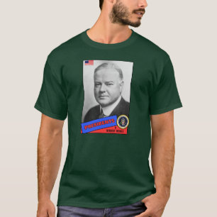 Camiseta Cartão Basebol Herbert Hoover