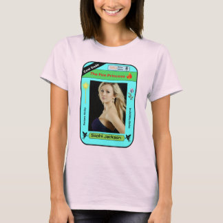 Camiseta Cartão de Ação Personalizado do legal Duo