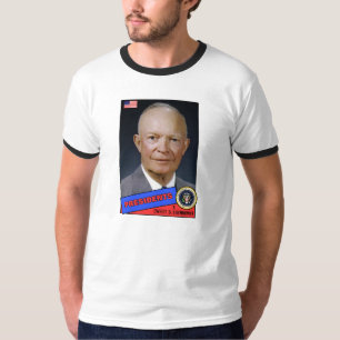 Camiseta Cartão de beisebol de Dwight D. Eisenhower