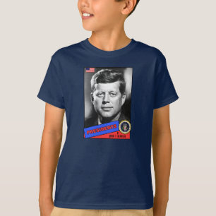 Camiseta Cartão de beisebol de John F. Kennedy
