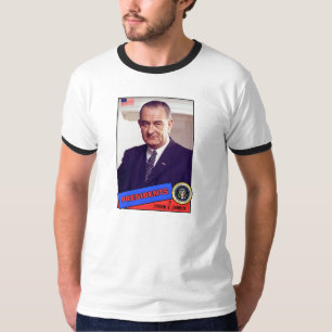 Camiseta Cartão de Beisebol de Lyndon B. Johnson