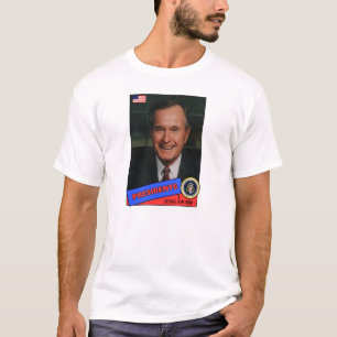 Camiseta Cartão de Beisebol George H.W. Bush