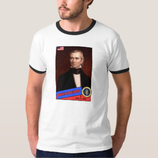 Camiseta Cartão de Beisebol James K. Polk