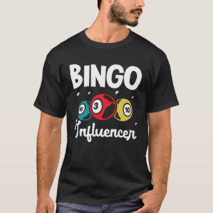 Camiseta Cartão de Bingo Influenciador Jogo de Bingo Aposta