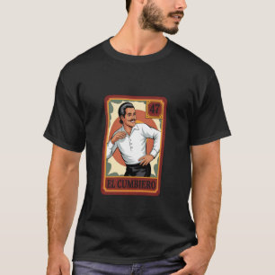 Camiseta Cartão de Bingo Mexicano El Cumbiero Design de Dan