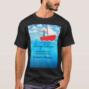 Camiseta cartão de chá de bebê