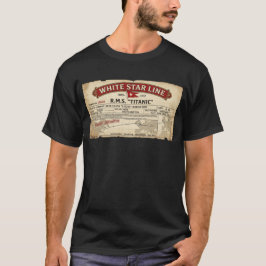 Camiseta Cartão de Embarque da "Viagem inaugural do Titanic