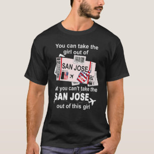 Camiseta Cartão de Embarque de San Jose - Garota de San Jos