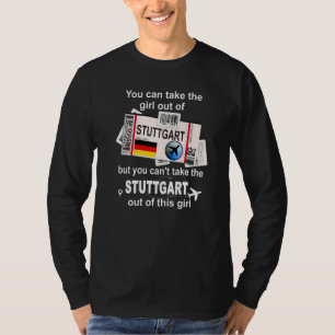 Camiseta Cartão de Embarque de Stuttgart Garota de Stuttga