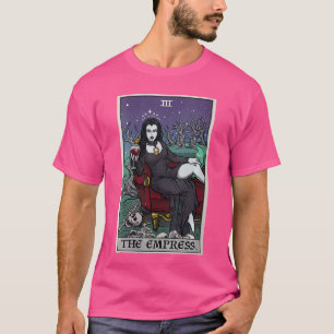 Camiseta Cartão de Imperatriz Feminina Halloween Vampiro Gó