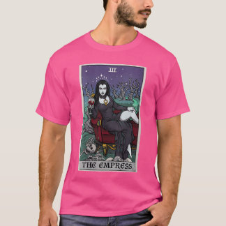 Camiseta Cartão de Imperatriz Feminina Halloween Vampiro Gó