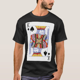 Camiseta Cartão de Jogada Rei dos Espadas