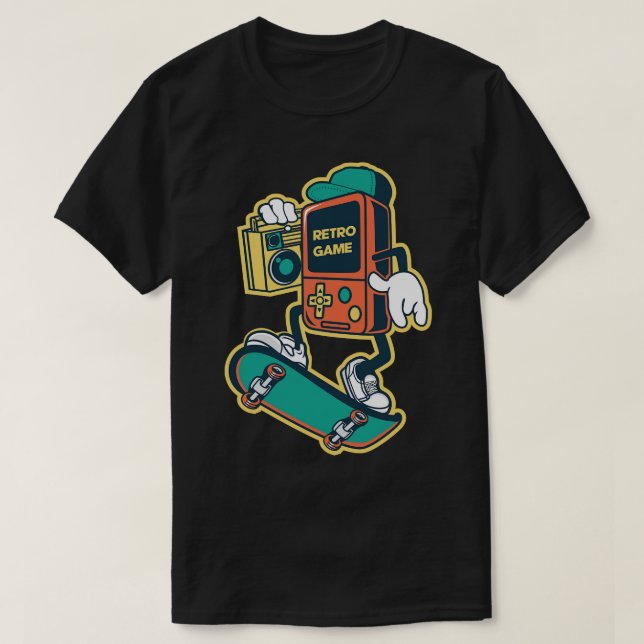 CAMISETA CARTÃO DE JOGO RETRO (Frente do Design)