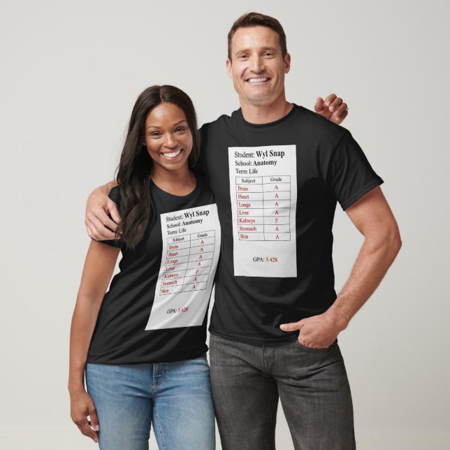 Camiseta Cartão de Notas (Unissex)