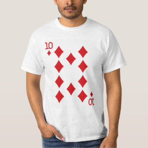 Camiseta Cartão de Reprodução de Dez Ouros