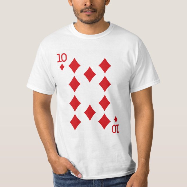 Camiseta Cartão de Reprodução de Dez Ouros (Frente)