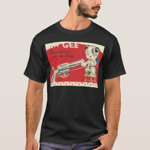 Camiseta Cartão de São Valentim Vintage Retro Macabro Cacho