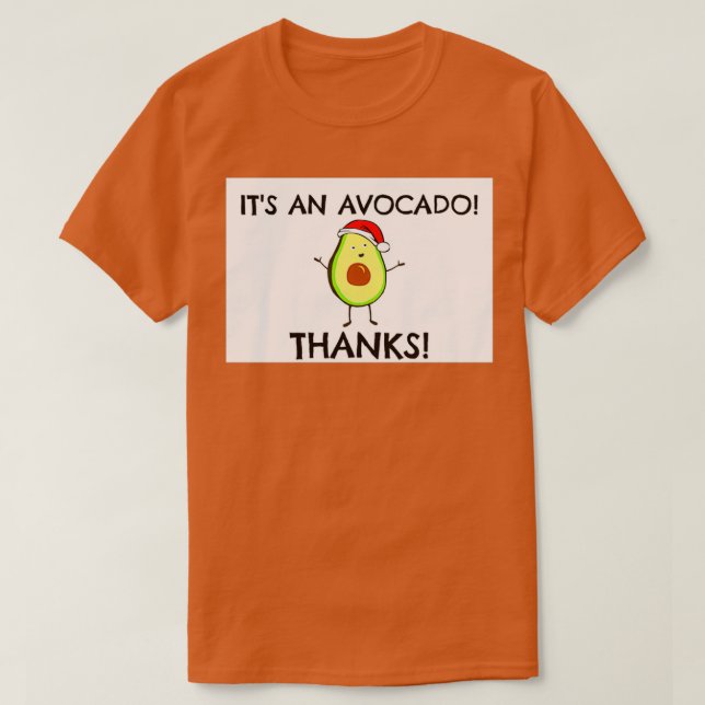 Camiseta Cartão de saudação ITx27S AN AVOCADO (Frente do Design)