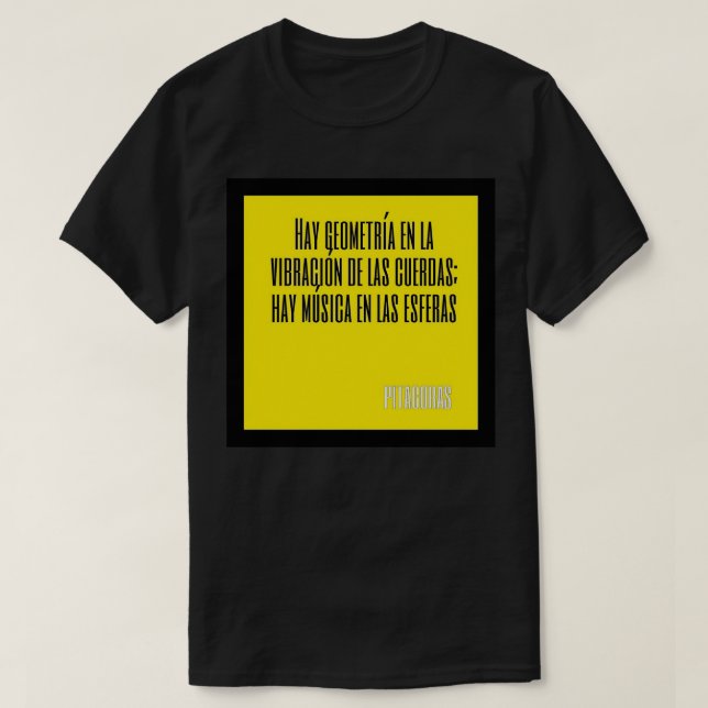 Camiseta Cartão de Saudação Pitágoras (Frente do Design)
