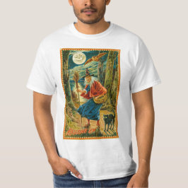 Camiseta cartão de saudações vintage halloween