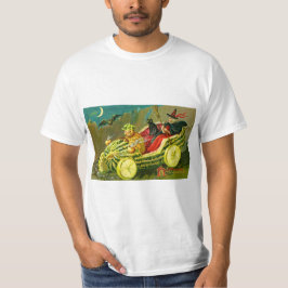 Camiseta cartão de saudações vintage halloween