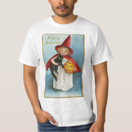 Camiseta cartão de saudações vintage halloween